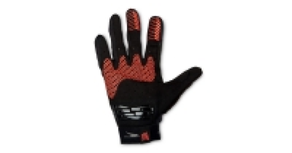 Black/Red MTB Gloves