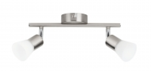 Philips Decagon LED 2 Bar Spotlight Chrome & Frosted Glass