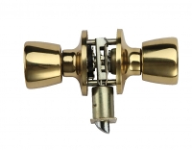 Wickes Passage Knob Set Brass Finish