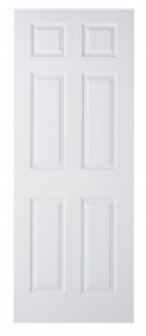 Wickes Woburn Internal Moulded Door White Primed Grained 6 P