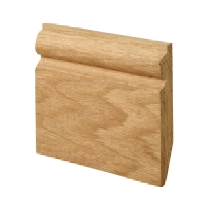 Wickes Dual Purpose Chamfered/Torus Oak Skirting 19 x 119 x