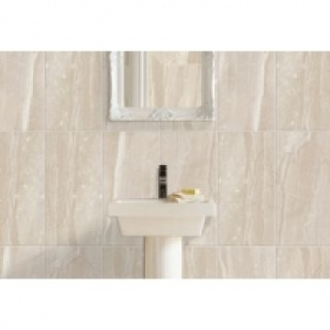 Wickes Newton Beige Gloss Ceramic Wall Tile 248 x 498mm