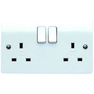 MK 13A Switched Double Socket K2747PPK £4.39