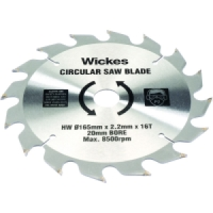 Wickes 16 Teeth Coarse Cut Circular Saw Blade 165 x 20mm