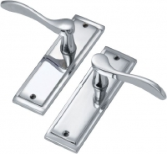 Wickes Bravo Latch Handle Polished Chrome Finish