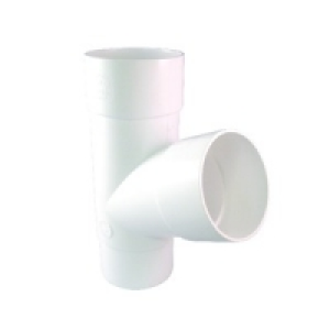 Roundline Downpipe Branch White