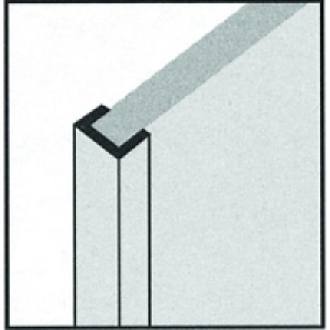 Splash Back End Cap 2400mm