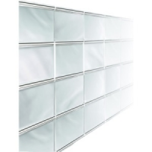 Wickes Bumpy White Gloss Ceramic Wall Tile 200x200mm
