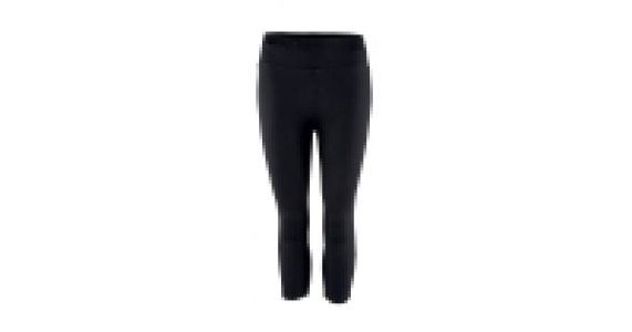 Ladies Black Fitness Capri Pants