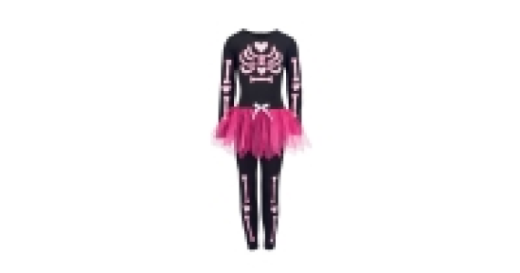 Girls Skeleton TuTu Dressing Up Set