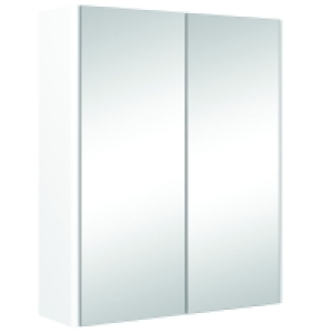 Wickes Bathroom Semi-frameless Double Mirror Cabinet White 5
