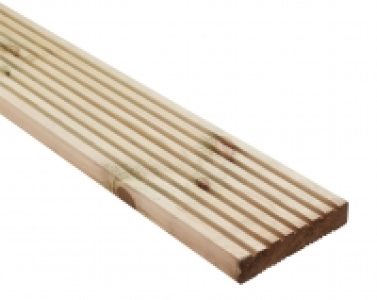 Wickes Premium Reversible Pine Deck Board 28 x 140 x 2.4m