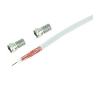 Digital Coaxial Cable 20m White With Connector