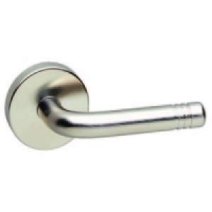 Urfic Lucerne Round Rose Latch Handle Satin Nickel