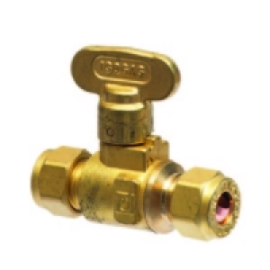 8mm ISOGAS Isolating Valve Brass