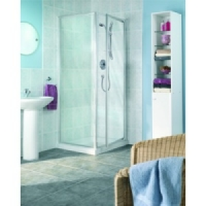 Pivot Door with Silver Effect Frame
