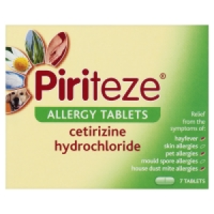 Piriteze Allergy Tablets One a Day x 7 £3.00