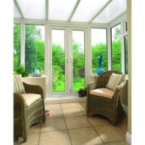 Wickes Traditional Conservatory T9 Dwarf Wall White 3730x246