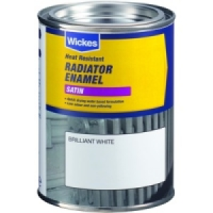 Wickes Radiator Enamel Paint Satin White 500ml