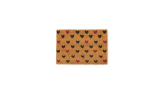 Hearts Design Coir Mat