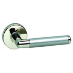 Urfic Vienna Round Rose Latch Handle Polished Nickel