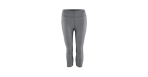 Ladies Grey Marl Fitness Capri