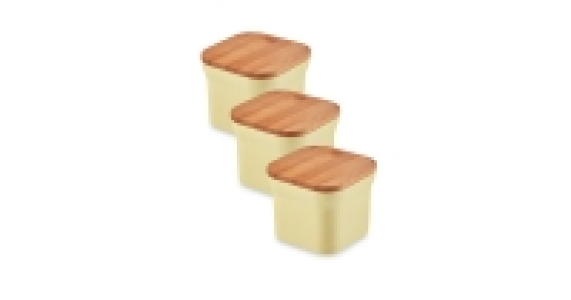 Bamboo Small Storage Canisters