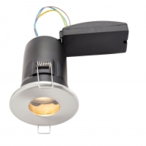 Wickes LED Fire Rated & IP65 Bathroom Downlight Brushed Chro
