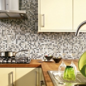 Wickes Mocha Brown Matt Glass Mosaic Tile 330 x 330mm