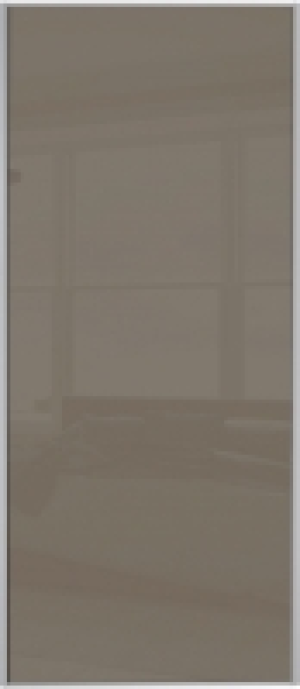 Wickes Sliding Wardrobe Door Silver Framed Single Panel Capp £99.99