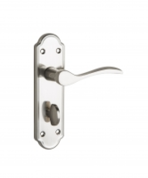 Wickes Romano Bathroom Handle Satin Nickel Finish £10.68