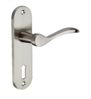 Wickes Elda Lock Handle Satin Nickel Finish £9.55