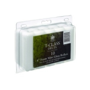 T-Class Delta Mini Rollers Gloss 4in PK10 £4.99