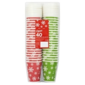 Chinet Festive 40 Super Insulated Cups with Lids