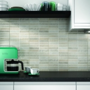 Wickes Napoli Grey Mosaic Effect Gloss Ceramic Wall Tile 248