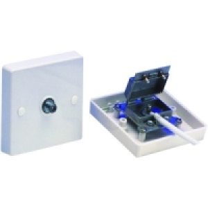 Satellite Screened Flush Outlet Plate