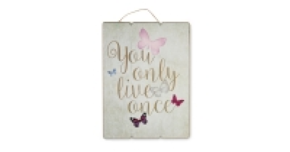 You Only Live Once Small Wooden Sign