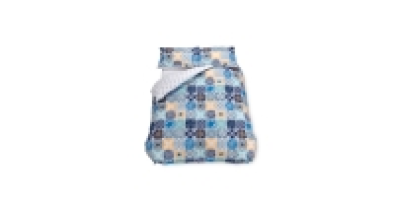 Tile Print King Size Duvet Set