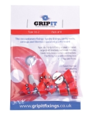 GripIt 18mm Plasterboard Fixing 5 x 30mm Pack of 8 £6.79