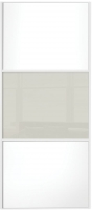 Wickes Sliding Wardrobe Door Wideline White Panel & Soft Whi £139.00