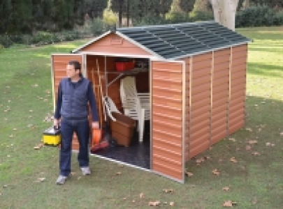 Palram Skylight Amber Shed 6x10