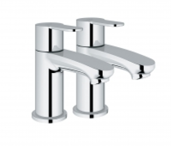 Grohe Wave Cosmo Pillar Taps Chrome