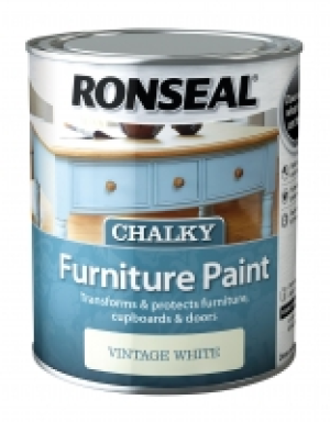 Ronseal Chalky Furniture Paint Vintage White 750ml
