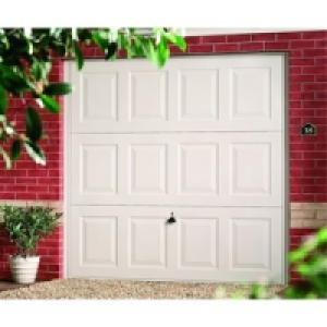 Wickes Georgian Sectional Garage Door White 2055x2438mm