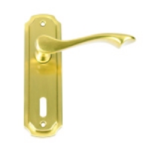 Urfic Loire Lock Handle Satin Brass