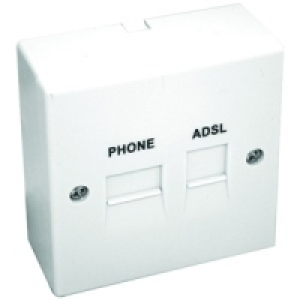 ADSL & Telephone Surface Extension Socket