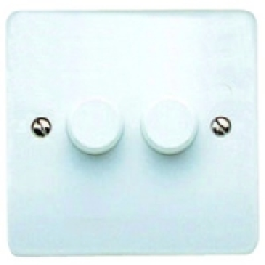MK Logic Plus Double Dimmer 2 Way £12.99