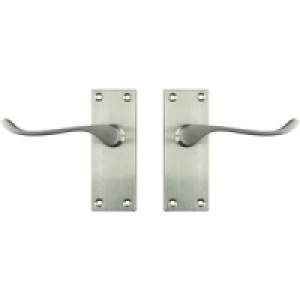 Wickes York Latch Handle Satin Nickel