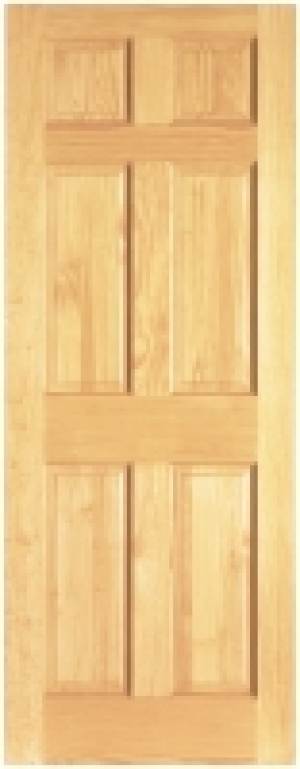 Wickes Durham Internal Softwood Door Clear Pine 6 Panel 1981