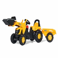 Wilko  Rolly Kid Jcb Tractor With Frontloader And Trailer